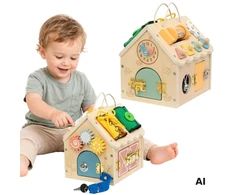 Tooky Toys TOOKY TOY Wooden Manipulation House