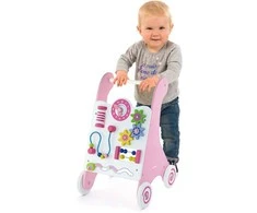 Stumiamas Medinis Žaislas Viga Toys Rožinė