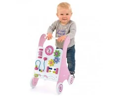 Stumiamas Medinis Žaislas Viga Toys Rožinė