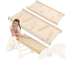 Viga Toys Viga medinis skaidrių tiesi laipiojimo siena