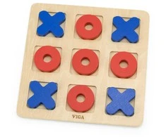 Viga Toys Medinis žaidimas Klasikinis kryžiukai-nuliukai VIGA
