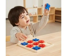 Viga Toys Medinis žaidimas Klasikinis kryžiukai-nuliukai VIGA