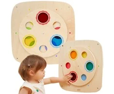Viga Toys Medinė sensorinė lenta VIGA spalvų maišymas