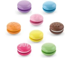 Viga Toys VIGA Wooden Cookies Colorful Cookies Macaroon Set 8 pcs