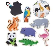 Viga Toys Mediniai magnetukai Laukiniai gyvūnai VIGA