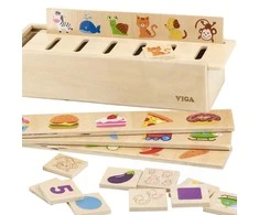 Viga Medinis edukacinis Montessori tipo rūšiuoklis