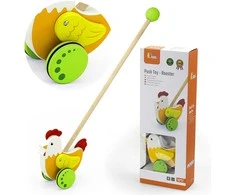 Viga Toys VIGA Wooden Educational Pusher Hen