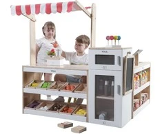Viga Toys Medinis prekybos centro rinkinys vaikams XXL