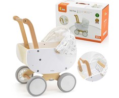 Viga Toys VIGA medinis lėlės vežimėlis su gondola