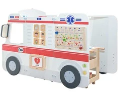 Viga Toys VIGA Large Wooden Ambulance Set Ambulance for Small Rescuers Accessories 25 pcs.