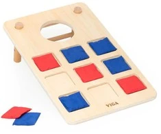 Viga Toys VIGA medinis kryžiukų-nuliukų žaidimas