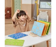 Viga Toys VIGA Grafomotoryczna Tablica Pojazdų Mokymosi