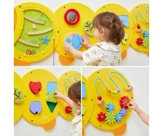 Viga Toys VIGA didelė medinė veiklos lenta Vikšras