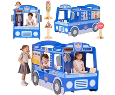 Viga Toys VIGA Large Wooden Police Car Educational Set for Children Police