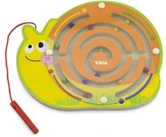 Viga Toys Viga Magnetic Maze Wooden Snail Game