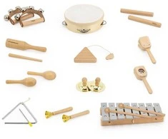 Viga Toys Viga Muzikinė lenta su 12 perkusinių instrumentų