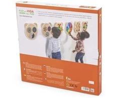 Viga Toys VIGA Medinė lenta su sukimosi taškais, FSC sertifikuota