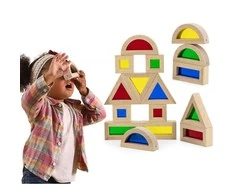 Viga Toys Viga mediniai kubeliai 16 vnt 18M+ 44565