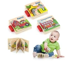 Viga Toys VIGA Mano pirmoji medinė knyga 1 vnt