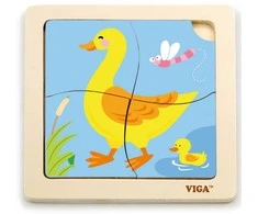 Viga Toys VIGA Handy Wooden Duck Puzzle