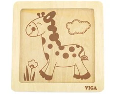 Viga Toys VIGA Handy Wooden Giraffe Puzzle