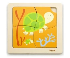 Viga Dėlionė 4 vnt. - Vėžliukai