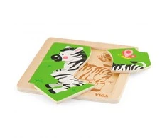 Viga Dėlionė 4 vnt. - Zebras