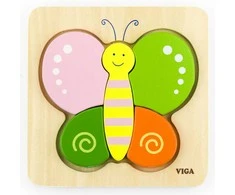 Dėlionė Viga Toys VIGA Baby's First Wooden Puzzle Butterfly