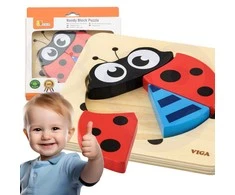 Dėlionė Viga Toys VIGA Baby's First Wooden Puzzle Ladybug