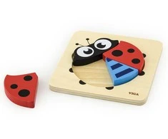 Dėlionė Viga Toys VIGA Baby's First Wooden Puzzle Ladybug