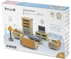 Viga Toys VIGA PolarB Dollhouse Furniture Set Living Room