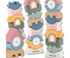 Viga Toys VIGA PolarB Wooden Balancing Tower Puzzle
