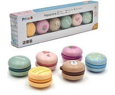 Viga Toys Viga PolarB Mediniai Makaronai 6 Vnt. Rinkinys