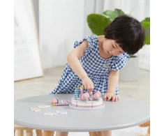 Viga Toys VIGA PolarB medinis gimtadienio tortas pjaustymui