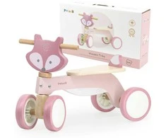 Viga Toys VIGA PolarB Wooden Fox Ride-On with Soft Wheels