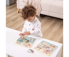 Viga Toys VIGA PolarB Wooden Puzzle Animals with Pins