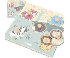 Viga Toys VIGA PolarB Wooden Puzzle Animals with Pins