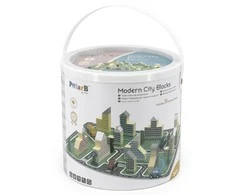 Viga Toys „Viga Polarb“ medinis tyčiojimasis su „Blocks City 56 EL“.