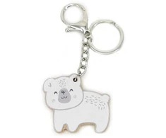 Viga Toys VIGA Medinis Brelokas Baltas Lokys