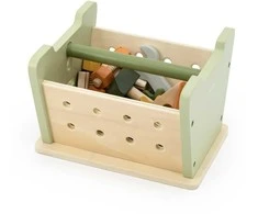 Viga Toys VIGA PolarB Mini Workshop 2in1 Tool Box Wooden Set