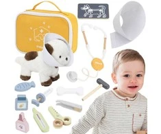 Viga Toys Medinis veterinaro rinkinys vaikams VIGA PolarB 12 dalių