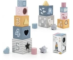 Viga Toys VIGA PolarB Pyramid Educational Puzzle Cube Sorter Blocks