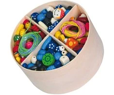 Viga Toys VIGA Wooden Bead Stringing Set 608 Pieces Box