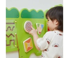 Viga Toys Sensorinė manipuliacinė lenta Krokodilas VIGA