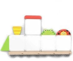 „Viga Toys“ VIGA edukacinės lentos sistema, gyvūnų traukinys, FSC sertifikatas