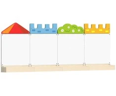 Viga Toys VIGA Edukacinė Sistema - Pilies sieninė magnetinė lenta