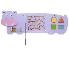 Viga Toys VIGA Hippopotamus Manipulative Sensory Board FSC Montessori Certificate
