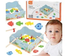 Viga Toys Medinis magnetinis žvejybos žaidimas vaikams VIGA