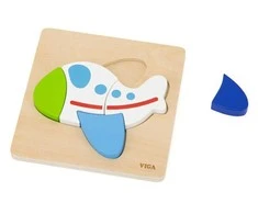 Viga Toys VIGA Wooden Puzzle – Colorful Airplane