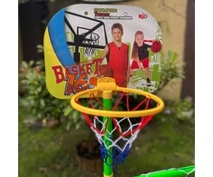 WOOPIE 2-in-1 Basketball Set: Soccer Goal + Basketball